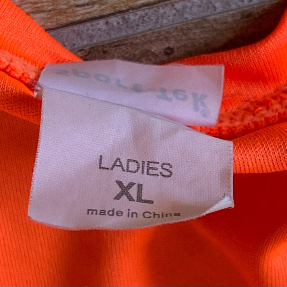 Ladies Orange My Heart Runs Free Running Tee - Picture 6 of 7